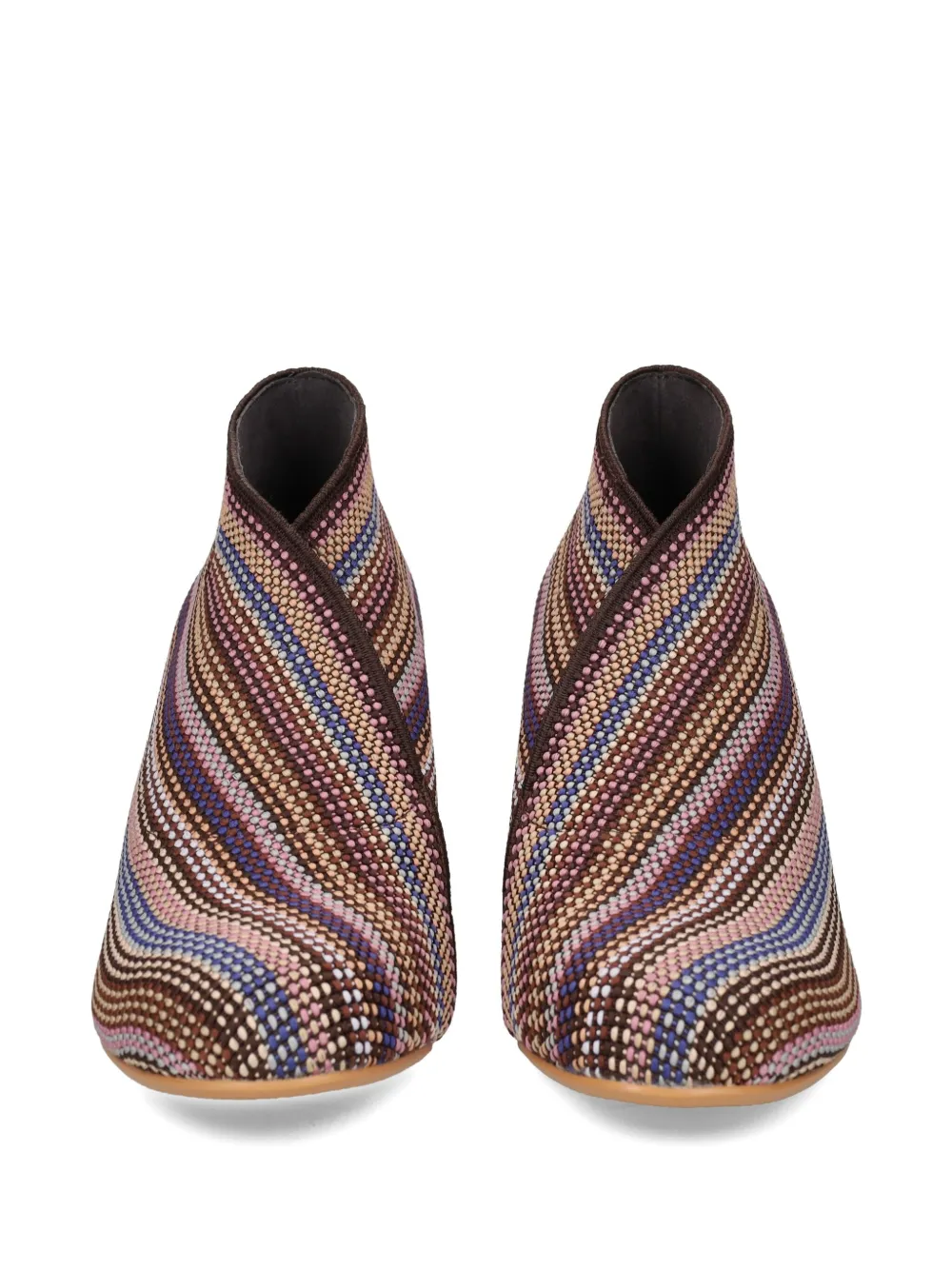 United Nude 60mm Striped Boots In Multi