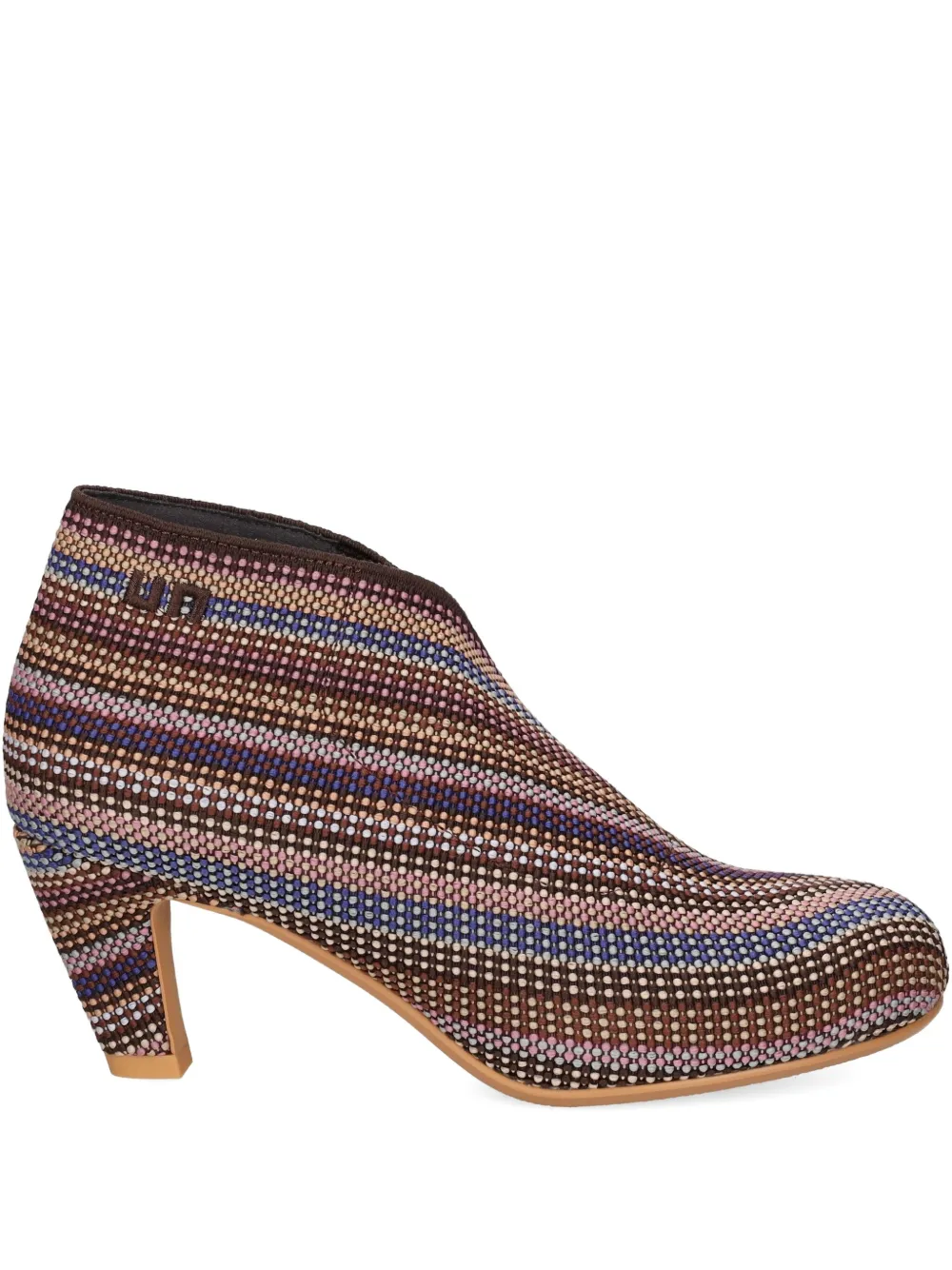 United Nude 60mm striped boots - ブラウン United Nude 60mm striped boots - ブラウン