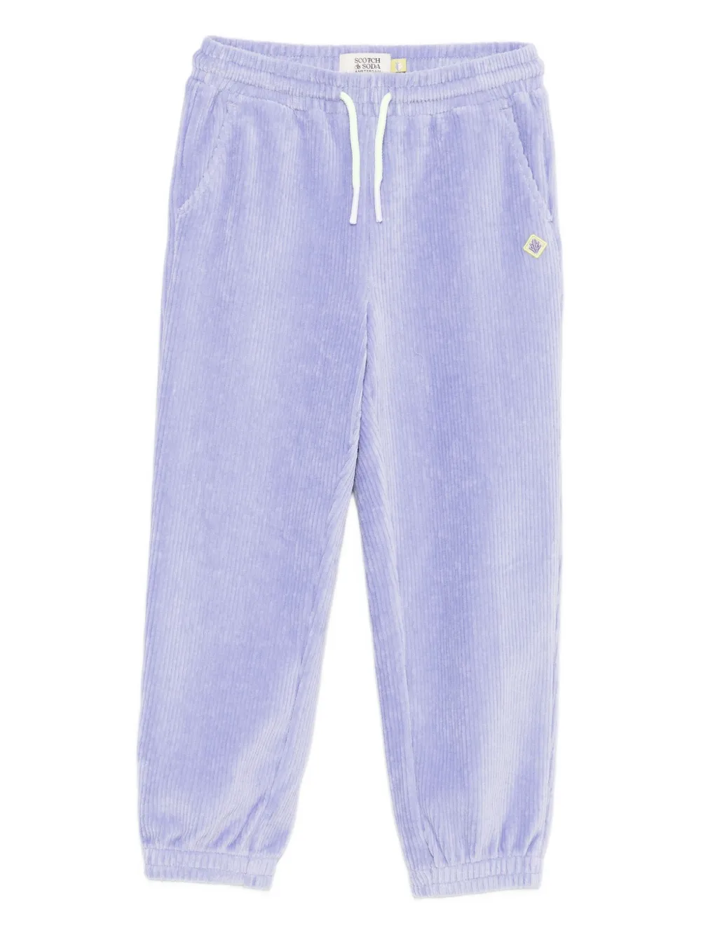 Scotch & Soda Kids logo-patch track pants - Viola