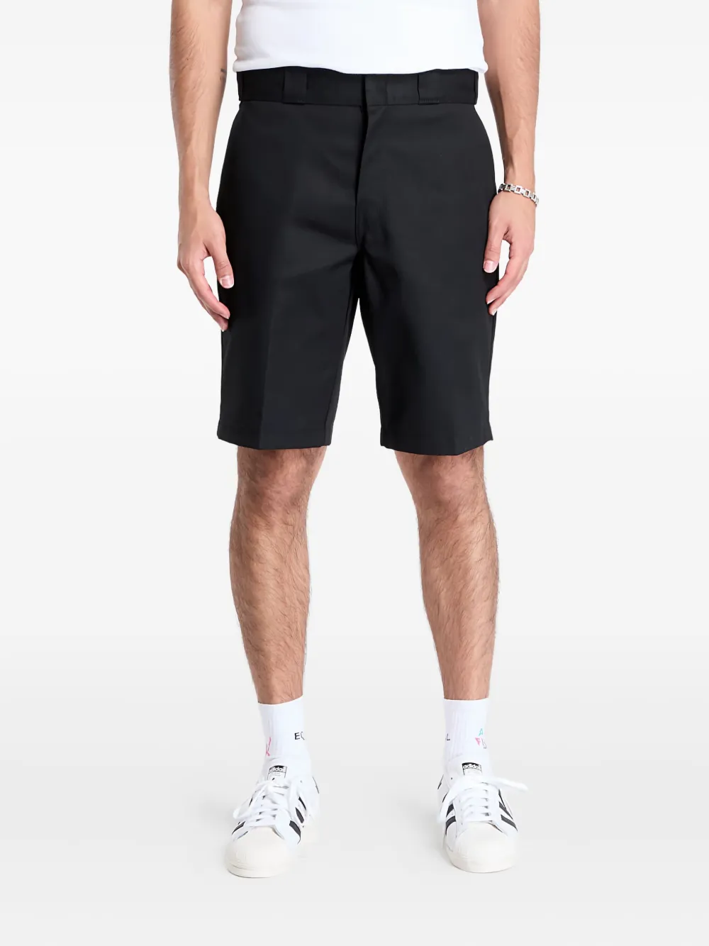 DICKIES flat-front shorts - ブラック DICKIES flat-front shorts - ブラック