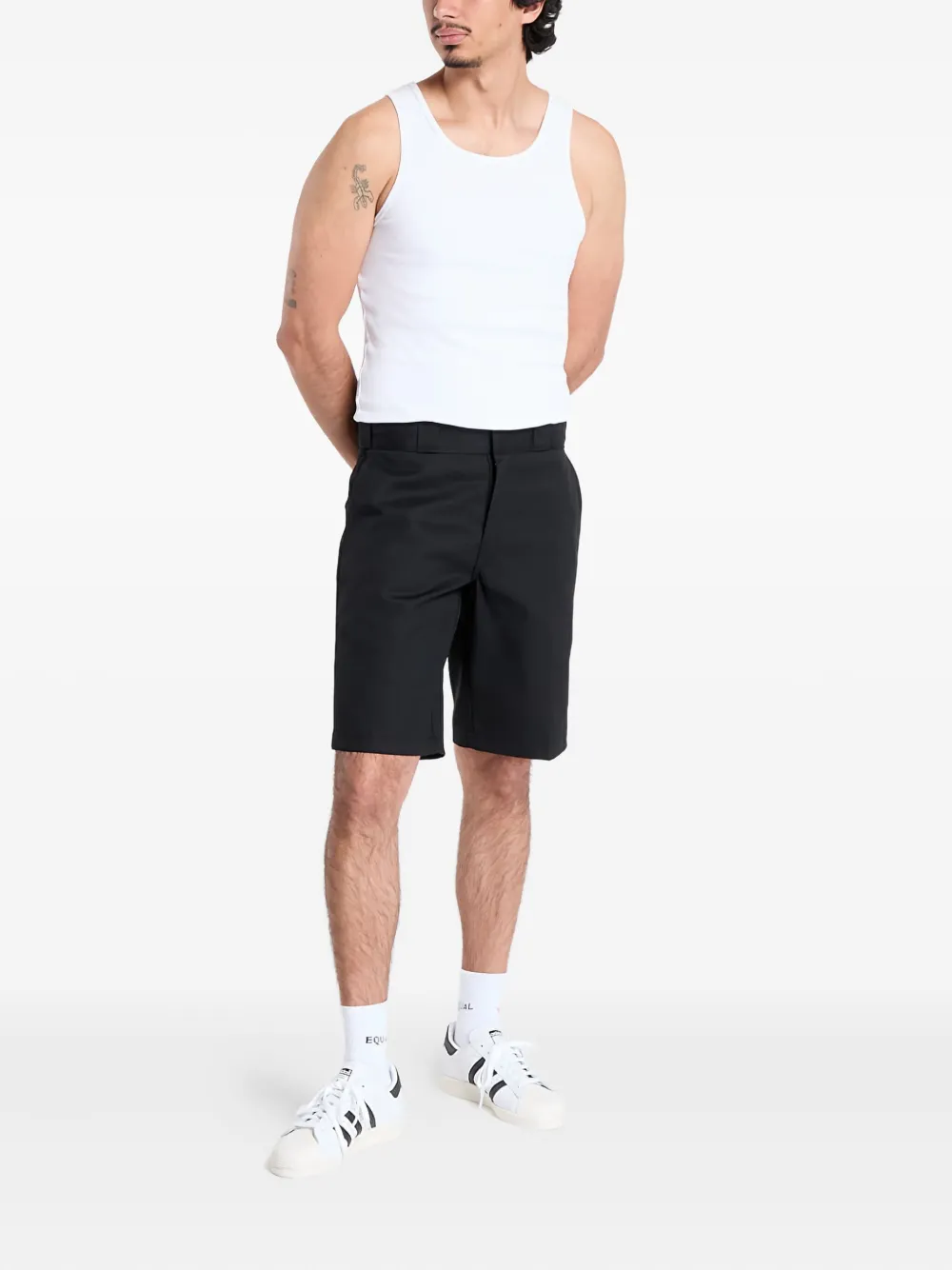 Dickies Flat-front Shorts In Black