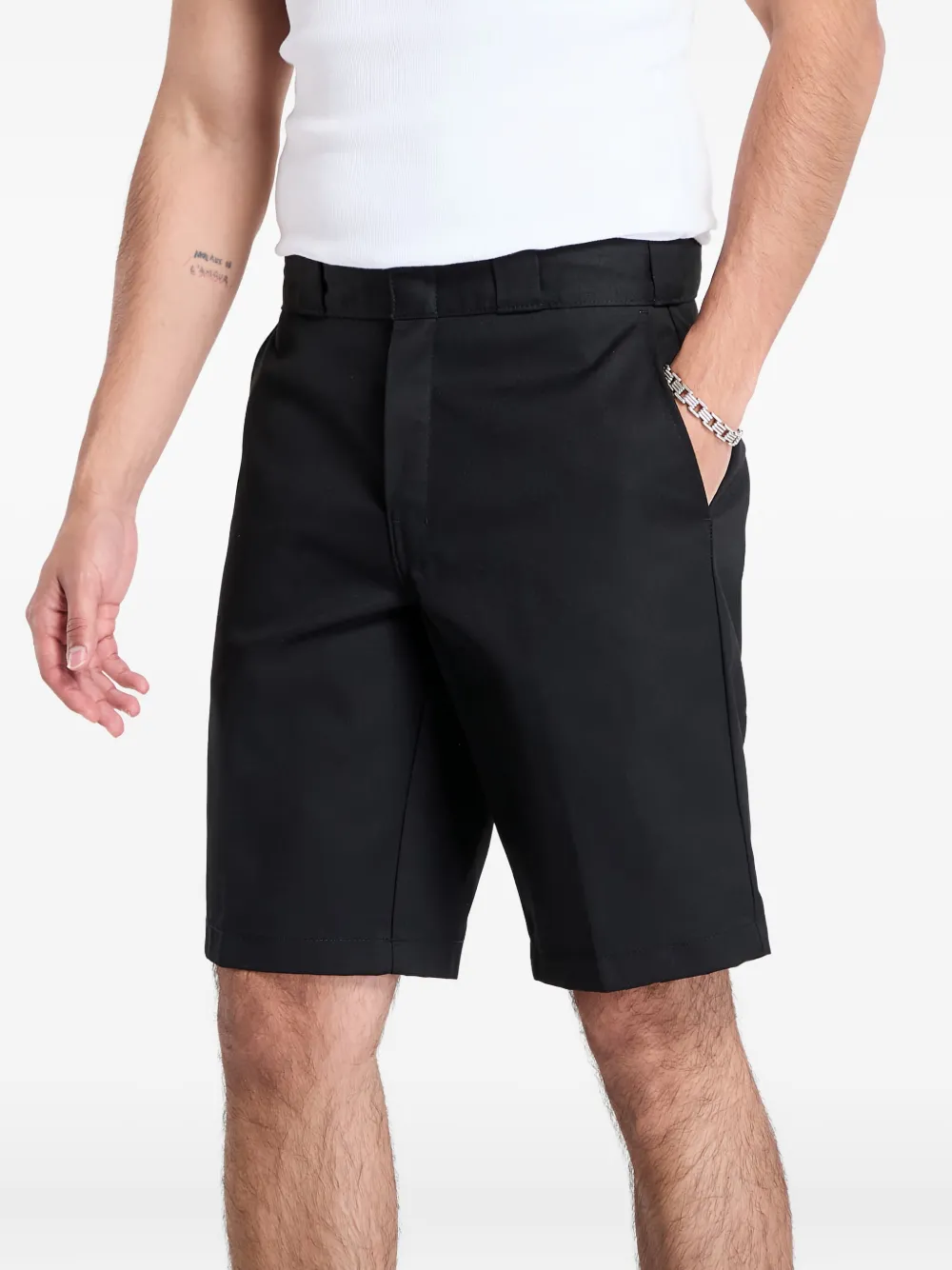 Dickies Flat-front Shorts In Black