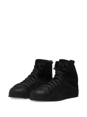 adidas gazelle silver green womens Y-3 Men's Forum Hi OG Black White High Top Sneakers main image 0