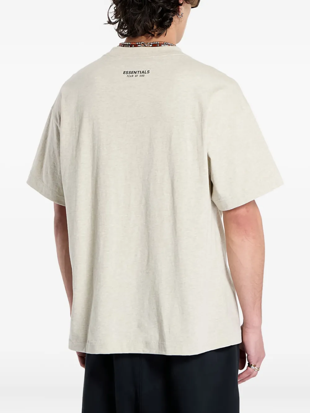 FEAR OF GOD ESSENTIALS T-shirt met logoplakkaat Grijs