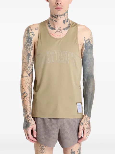 Satisfy AuraLite logo-print tank top