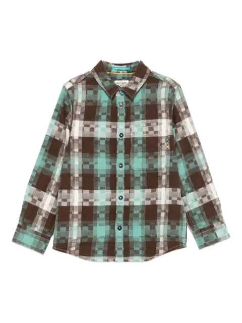 Scotch & Soda Kids checked long-sleeve shirt