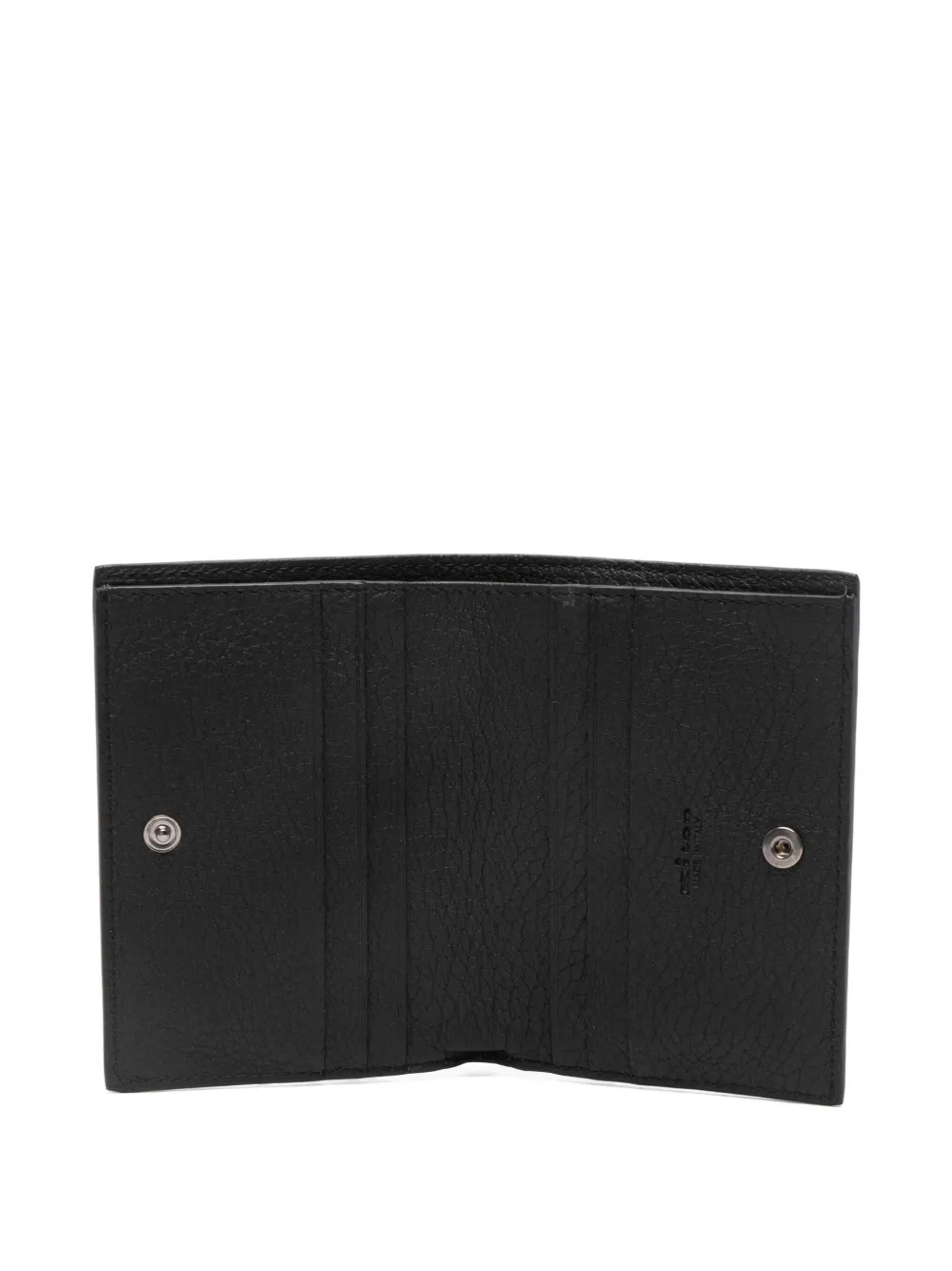 Kiton Leren pasjeshouder Zwart