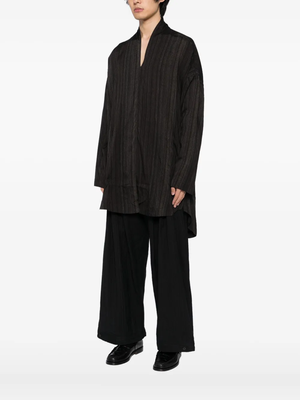 Jan-jan Van Essche Striped T-shirt In Black