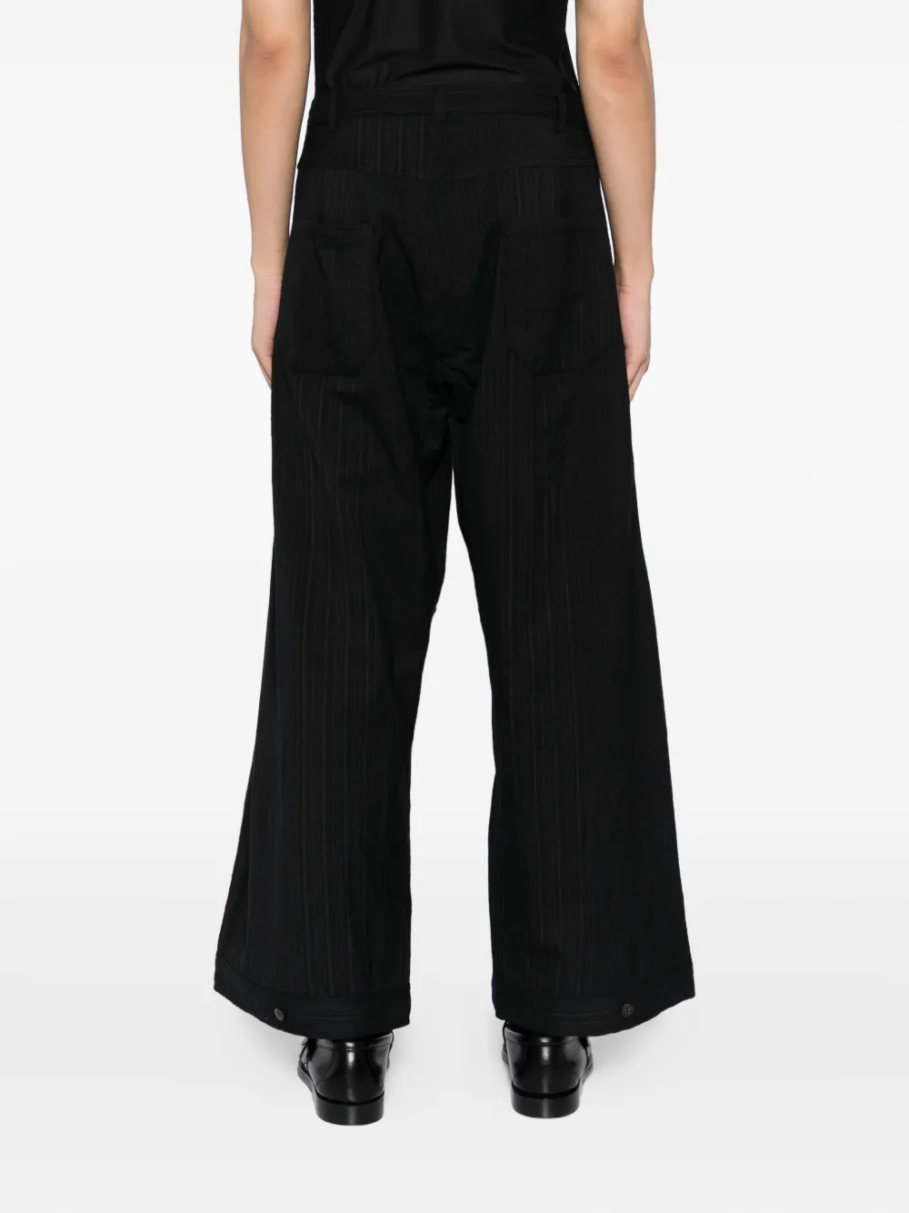 Jan-jan Van Essche Pleated Wool Trousers In Multi