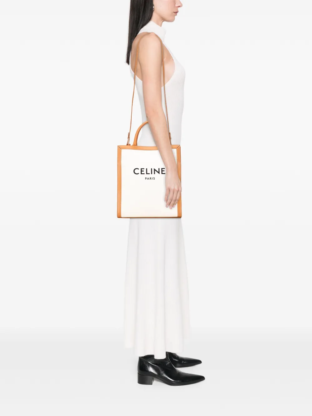 Celine Pre-Owned 2021 Small Canvas Vertical Cabas satchel | Pre-Owned | Image 2