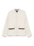 MARK KENLY DOMINO TAN herringbone-pattern pocket jacket - Neutrals