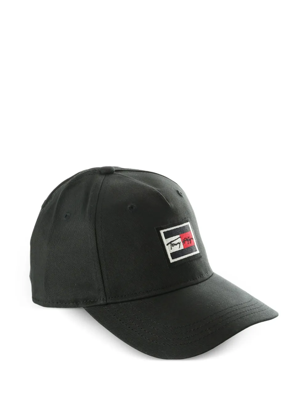 Tommy Hilfiger Honkbalpet met geborduurd logo Zwart