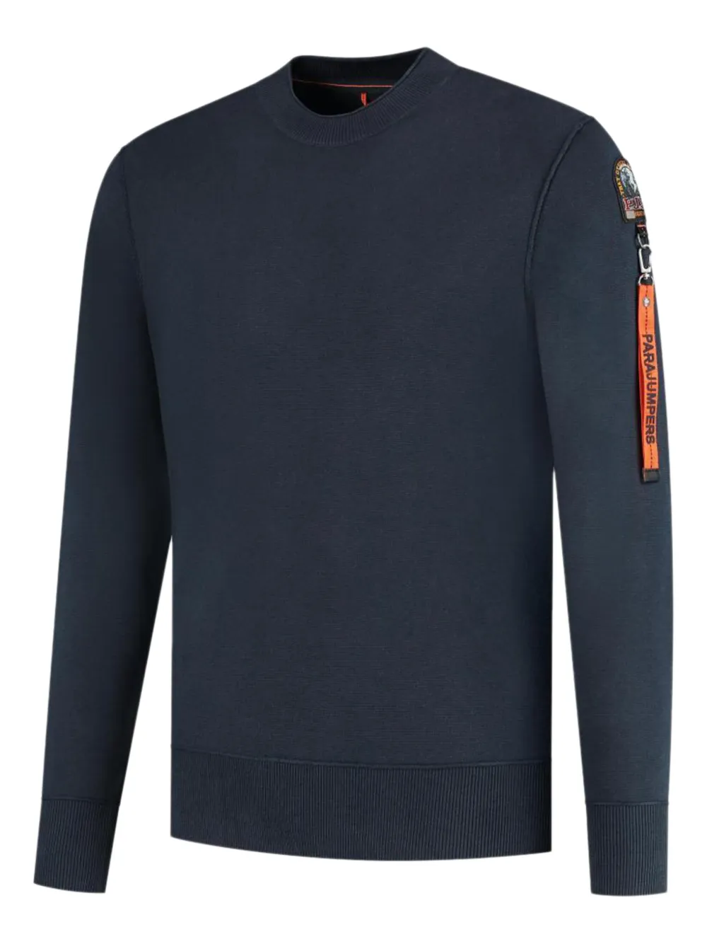 Parajumpers Trui met logopatch en ronde hals - Blauw