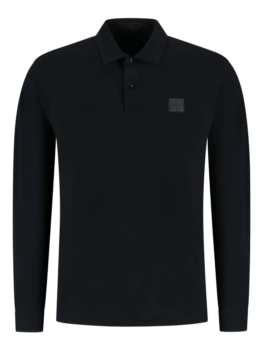 Stone Island long-sleeve logo polo shirt - ブラック Stone Island long-sleeve logo polo shirt - ブラック