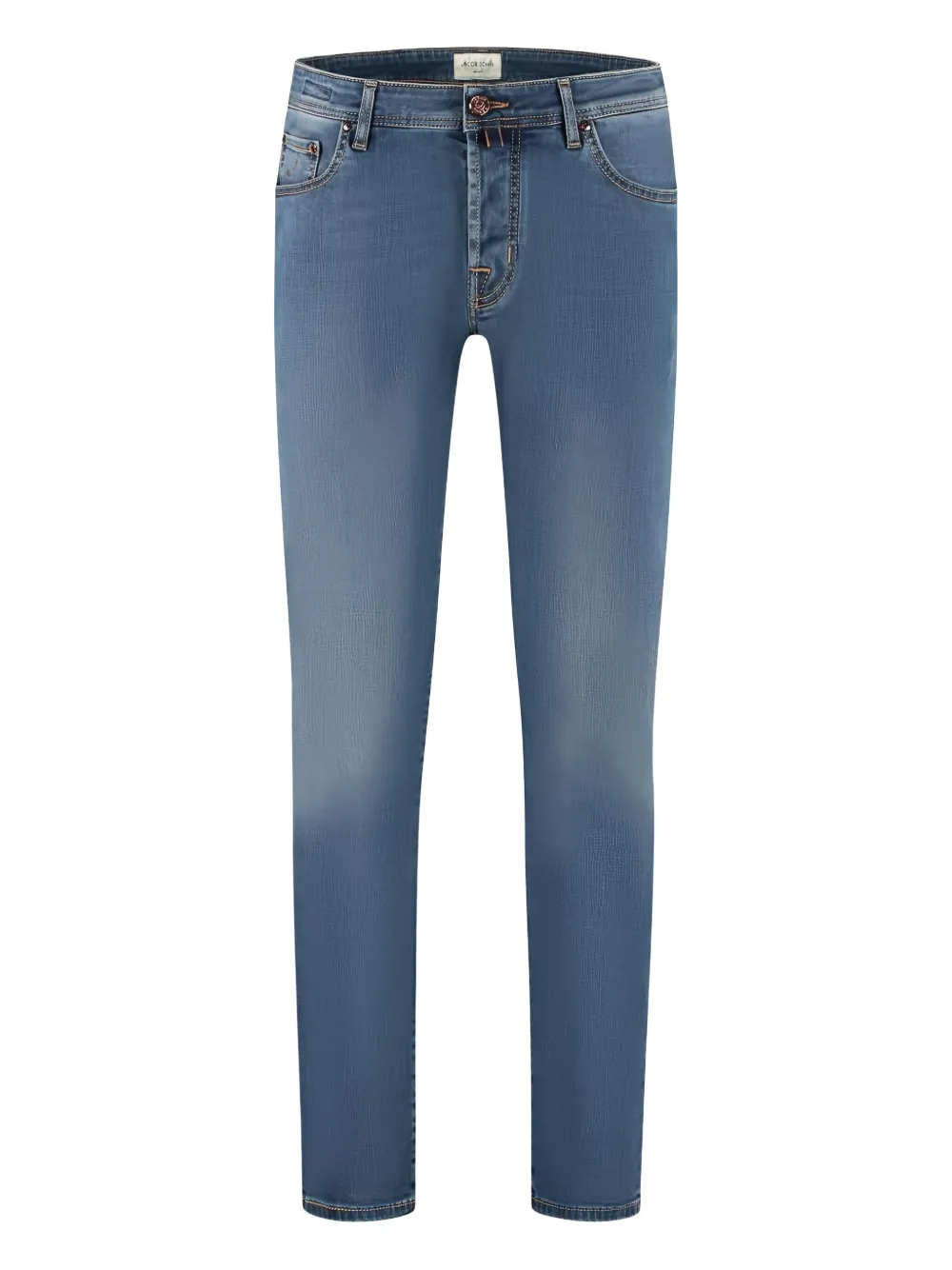 Jacob Cohen Logo-patch Jeans In Blue