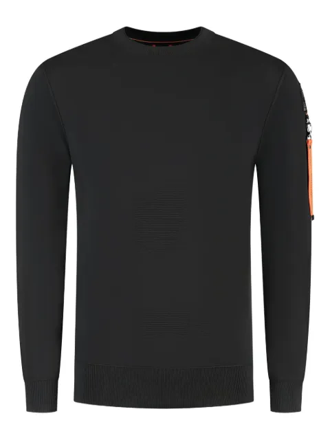 Parajumpers logo-patch crew-neck sweater