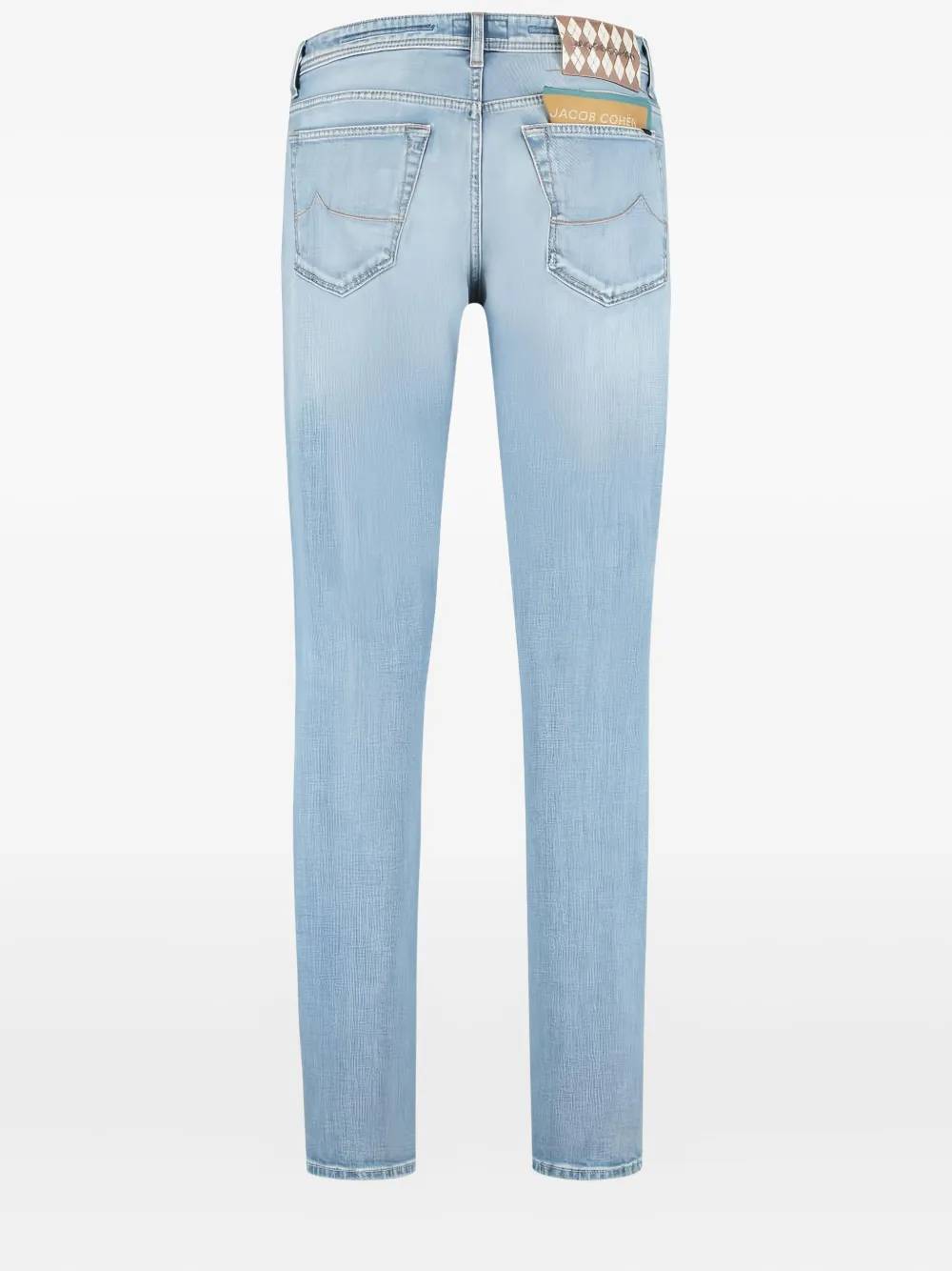 Jacob Cohën logo-patch jeans - Blauw