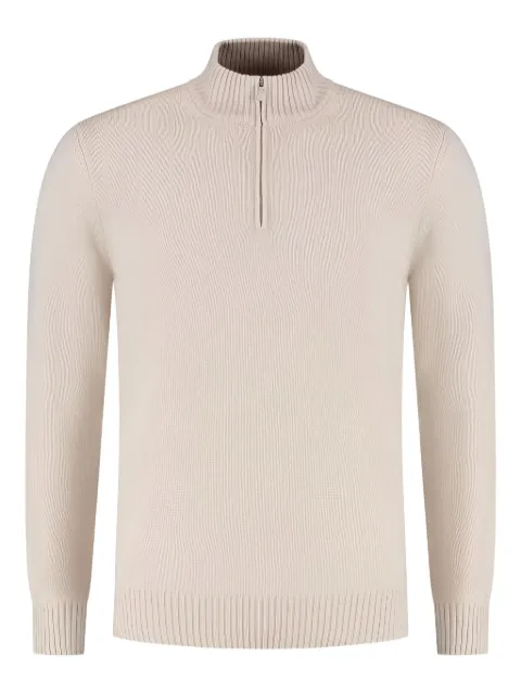 Gran Sasso high-neck half-zip sweater