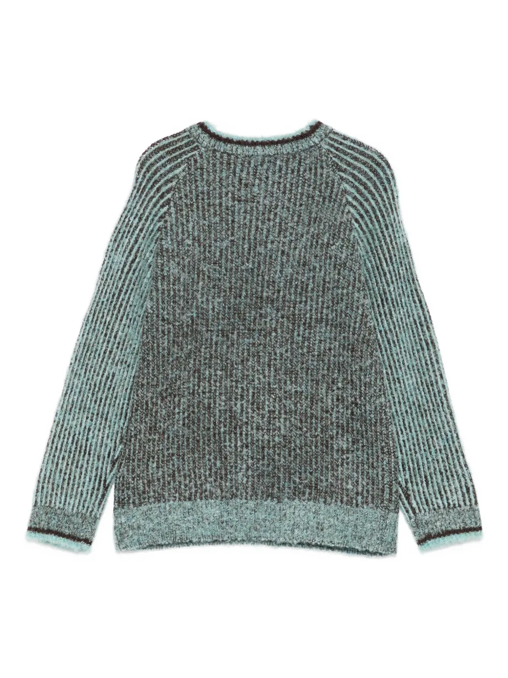 Scotch & Soda Ribbed-knit Sweater In Green