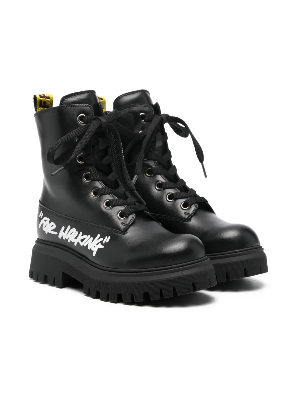 Off-White Kids OGID002F25LEA001 1001|black Zwart