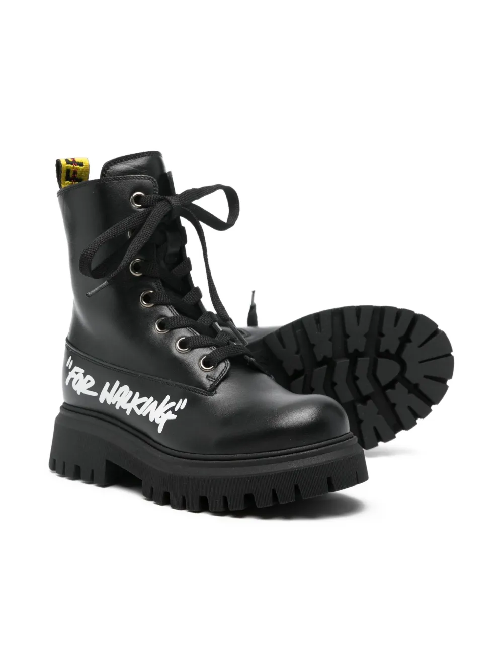 Off-White Kids OGID002F25LEA001 1001|black | Tall Boots | Image 2