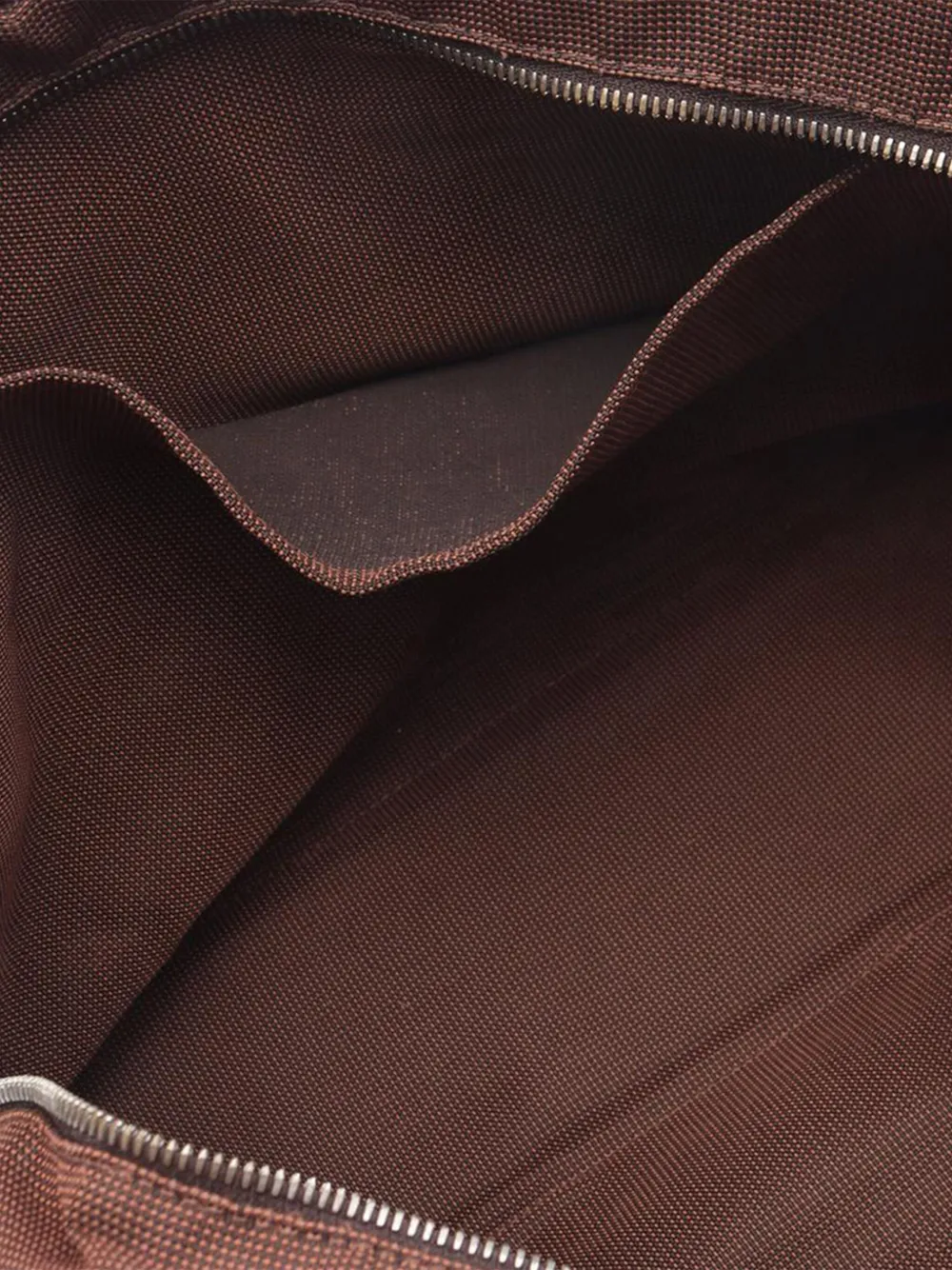 Pre-owned Hermes 1990-2010 Canvas Herline Mm Tote Bag In Brown