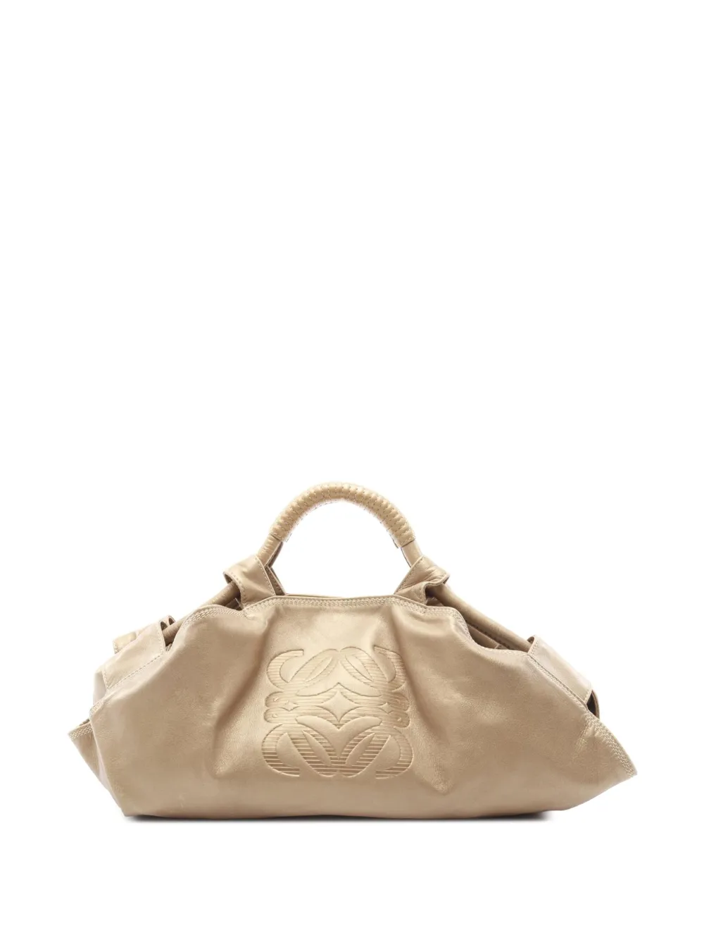 Loewe Pre-Owned 2000-2015 メタリック ナッパ アイレ ホーボーバッグ - ゴールドトーン Loewe Pre-Owned 2000-2015 メタリック ナッパ アイレ ホーボーバッグ - ゴールドトーン