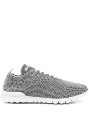 Kiton Knit lace-up Sneakers | Blue | FARFETCH CA