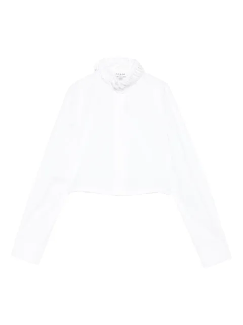 Alaïa ruffled high-neck shirt