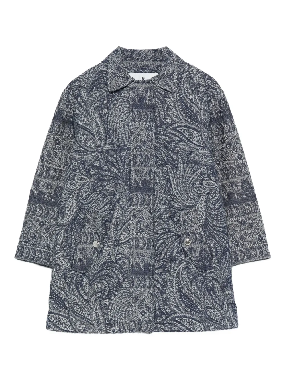 ETRO KIDS ペイズリーコート - ブルー ETRO KIDS ペイズリーコート - ブルー