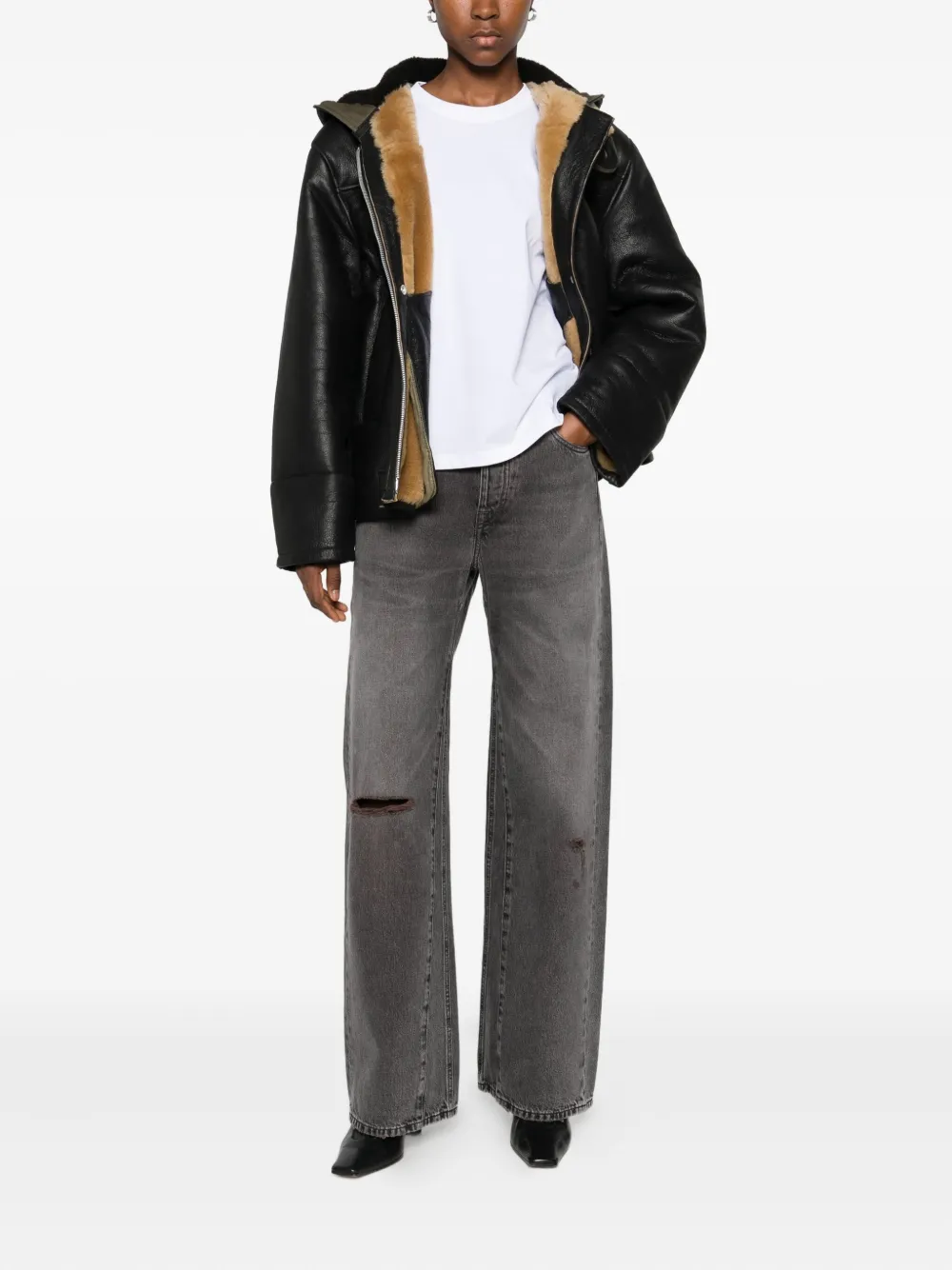 OUR LEGACY hooded shearling jacket | Faux Fur & Shearling Jackets | Image 2