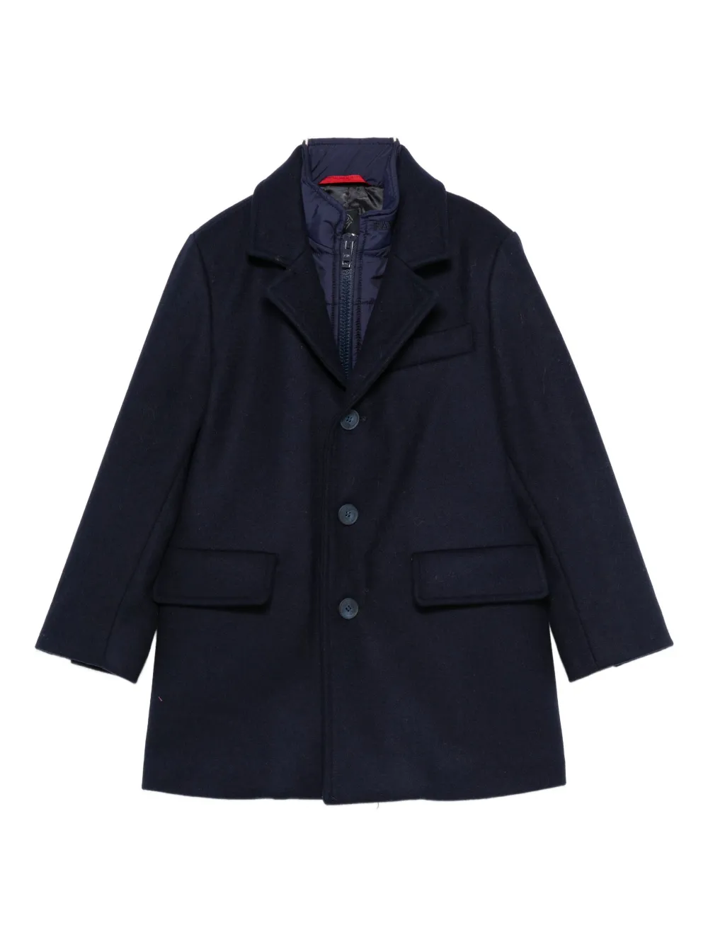 Fay Kids button-fastening wool coat | أزرق | Image 1