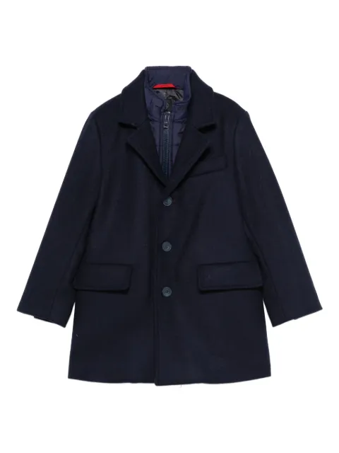 Fay Kids button-fastening wool coat