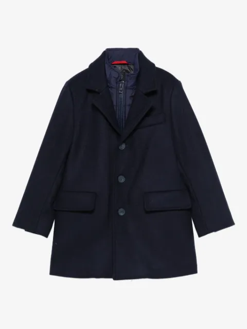 Fay Kids button-fastening wool coat