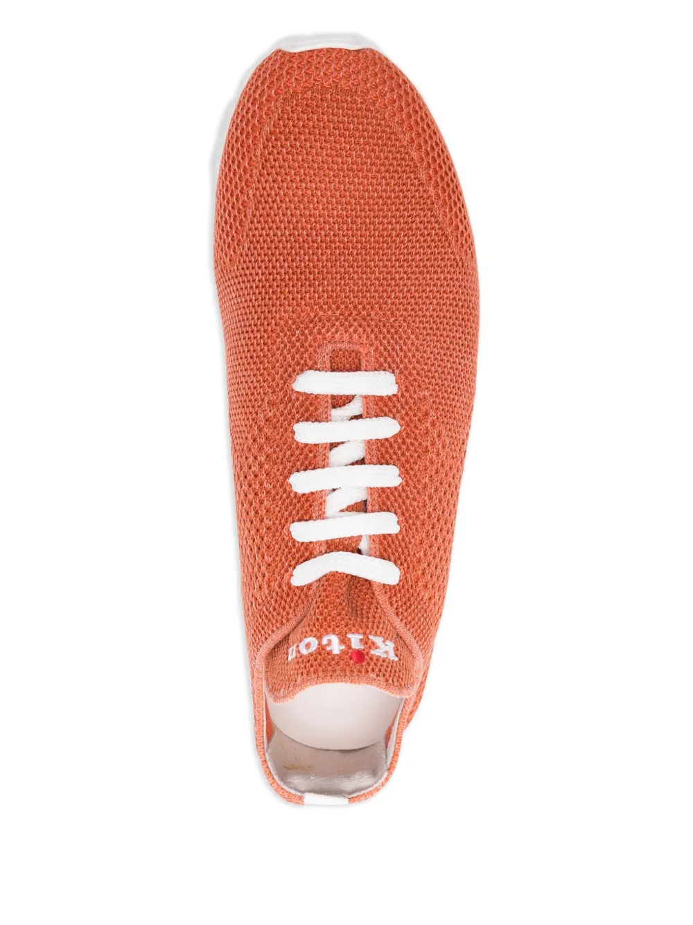Kiton Sneakers met borduurwerk Oranje