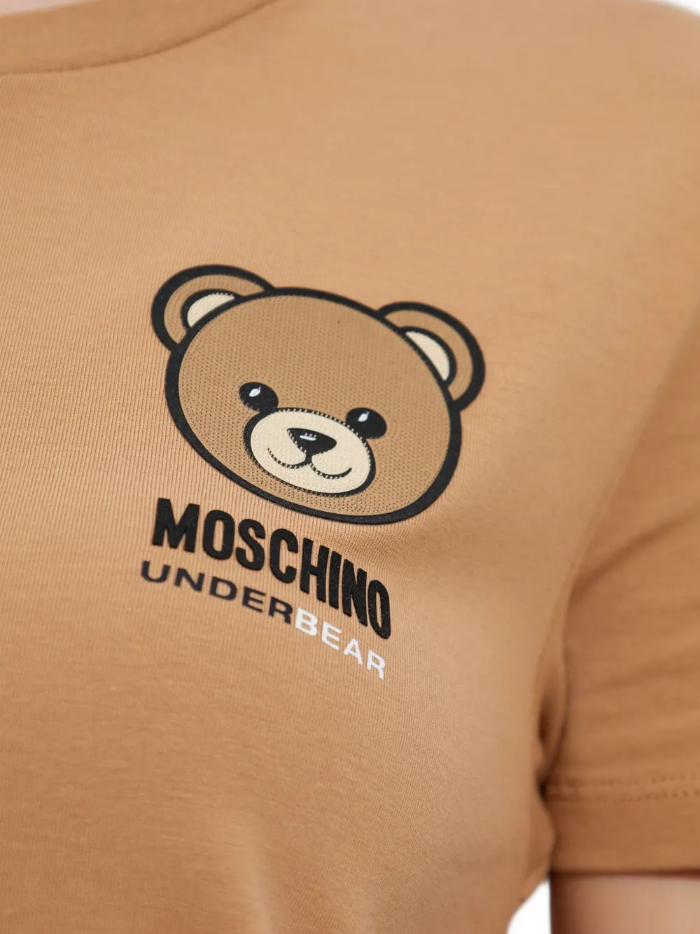 Moschino T-shirt met teddybeerprint Bruin