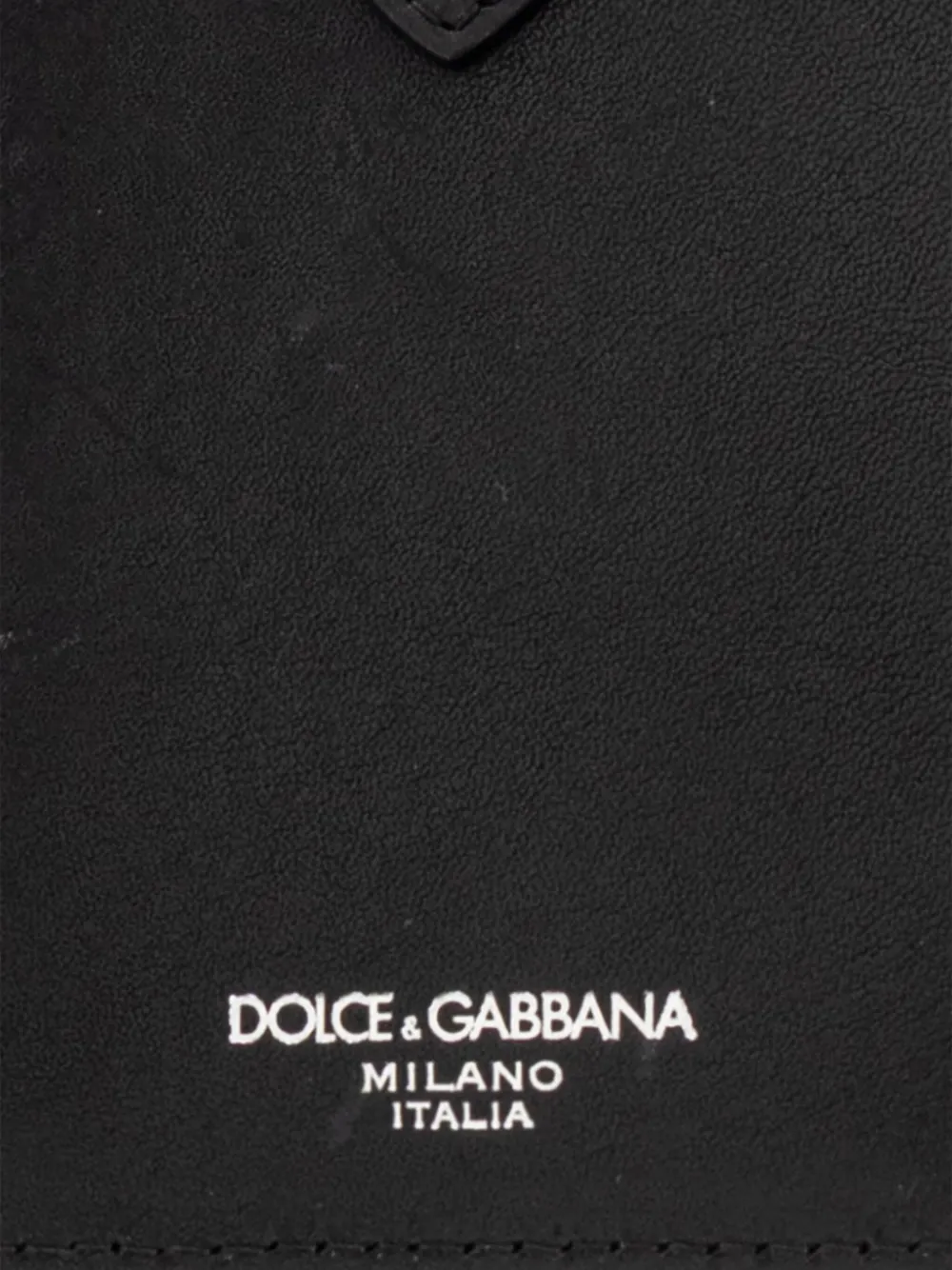 Dolce & Gabbana Padlock Plaque Travel Acessories In Black