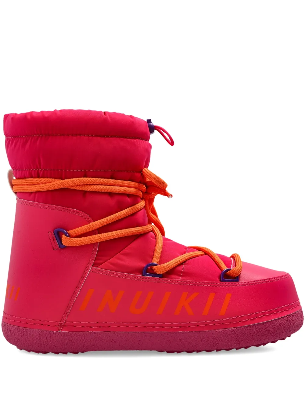 Inuikii Veterlaarzen met logodetail Roze