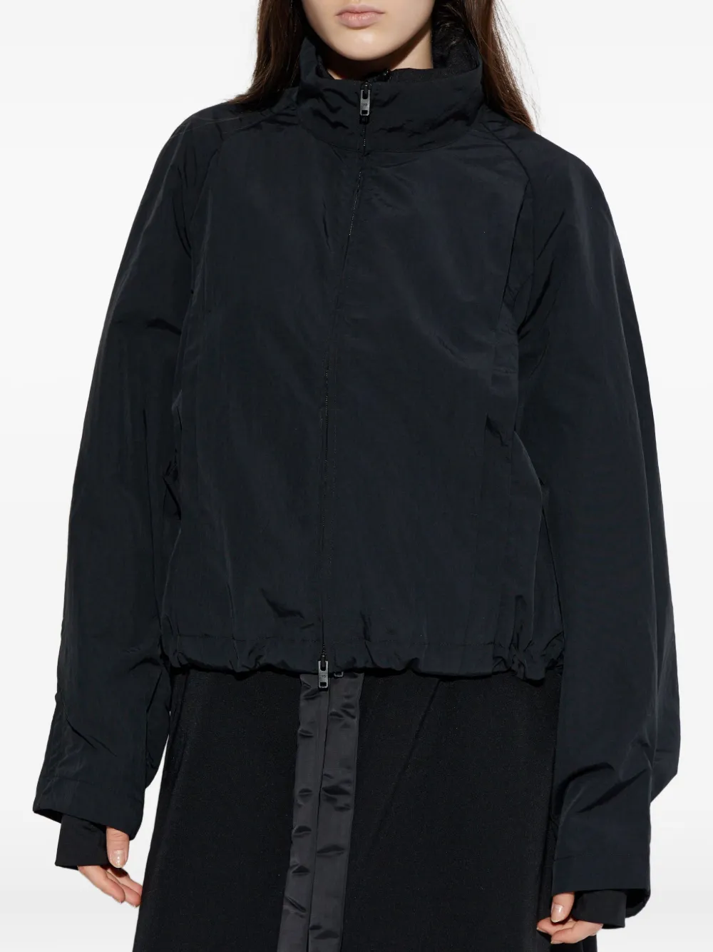 Y-3 Zip-up Bomber Jacket In Black