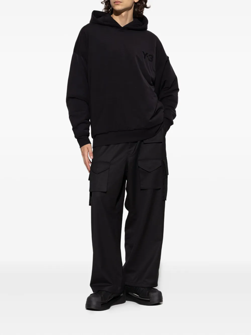 Y-3 Logo Jy4556 Hoodie In Brown