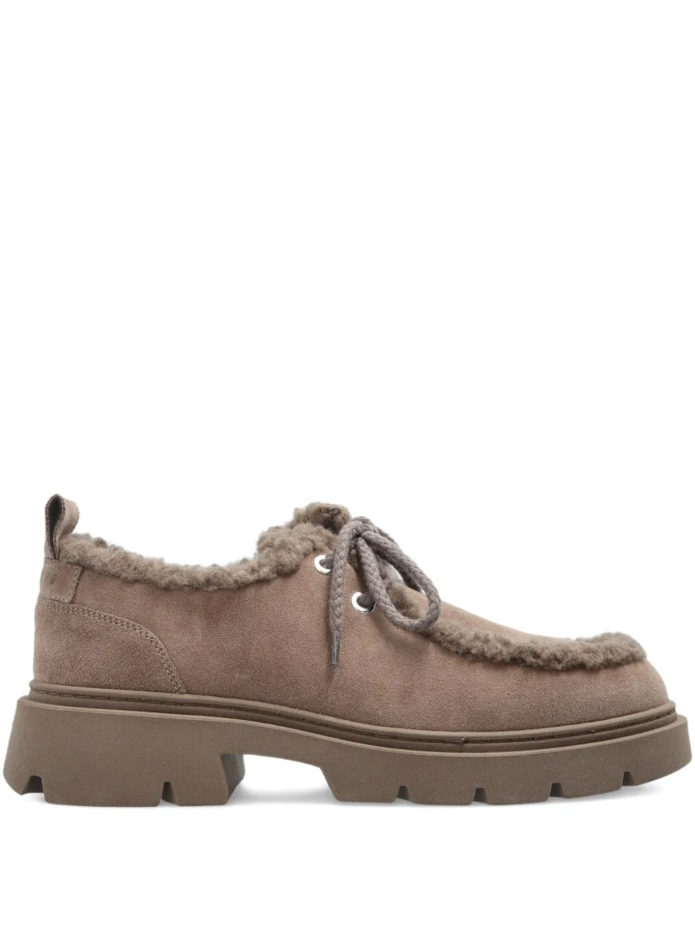 Inuikii Mocabee Curl Lace-up Derby Shoes In Brown