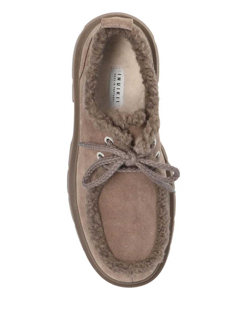 Inuikii Mocabee Curl Lace-up Derby Shoes In Brown