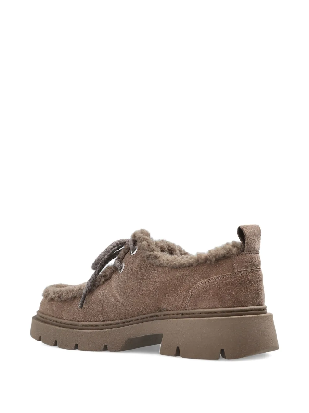 Inuikii Mocabee Curl Lace-up Derby Shoes In Brown