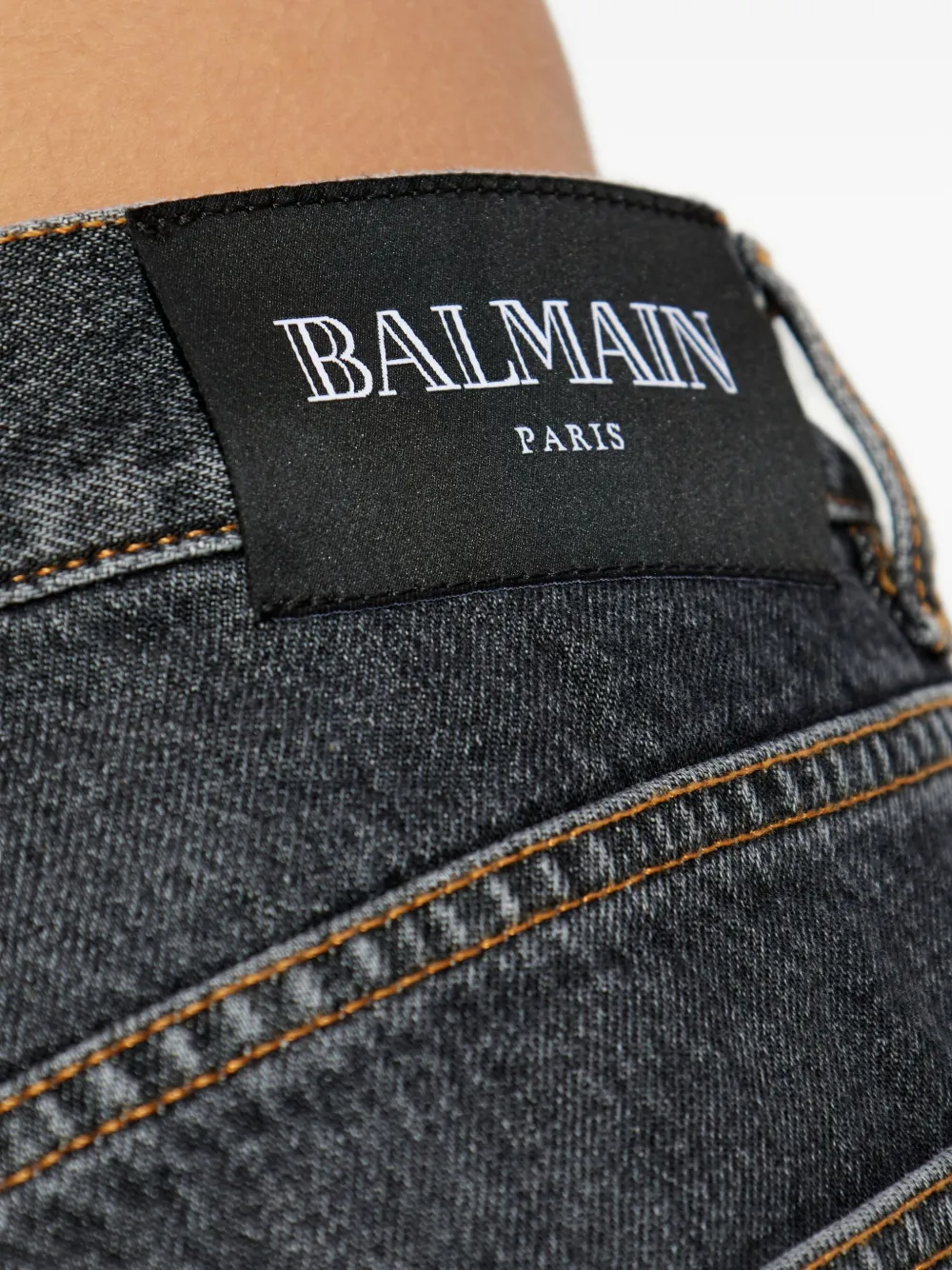 Balmain Jeans met logopatch Grijs