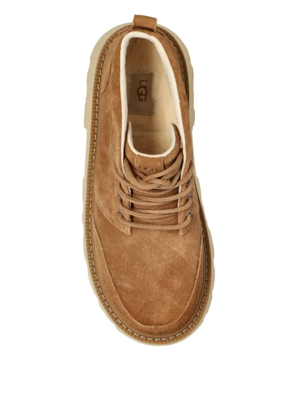 UGG Chukka Lug Suede lace-up Desert Boots | Brown | FARFETCH