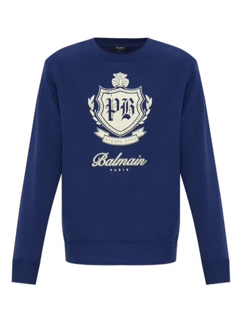 Balmain sudadera con logo estampado
