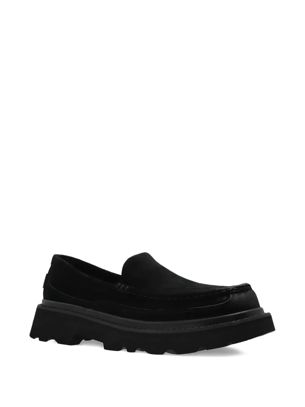 UGG Ascot suède loafers met plateauzool - Zwart