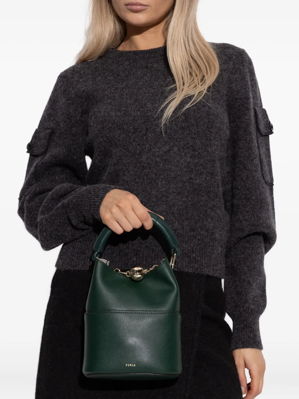 Furla Sfera shopper - Groen