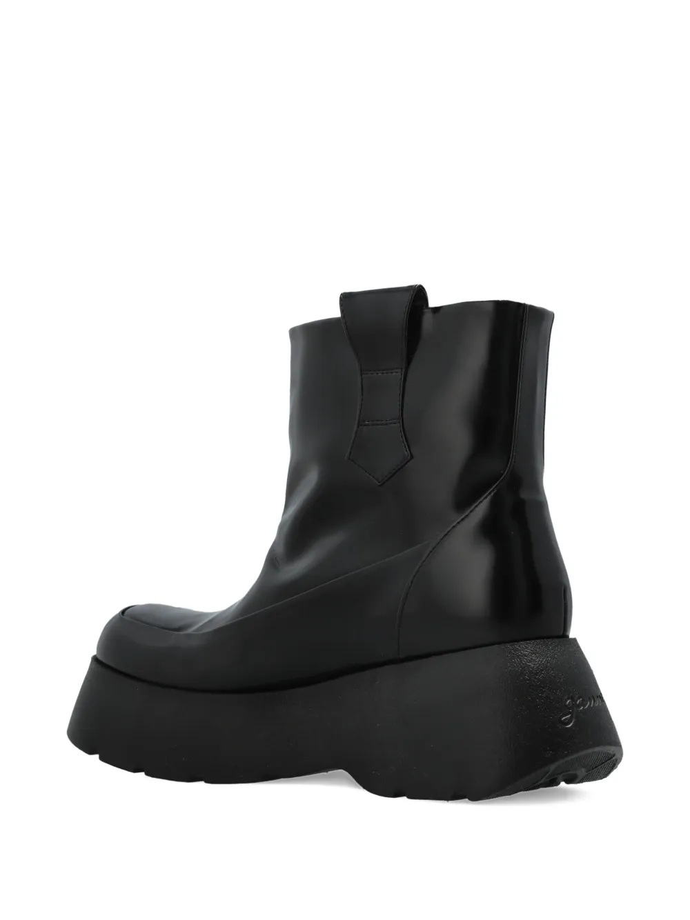 GANNI buckle platform boots Zwart