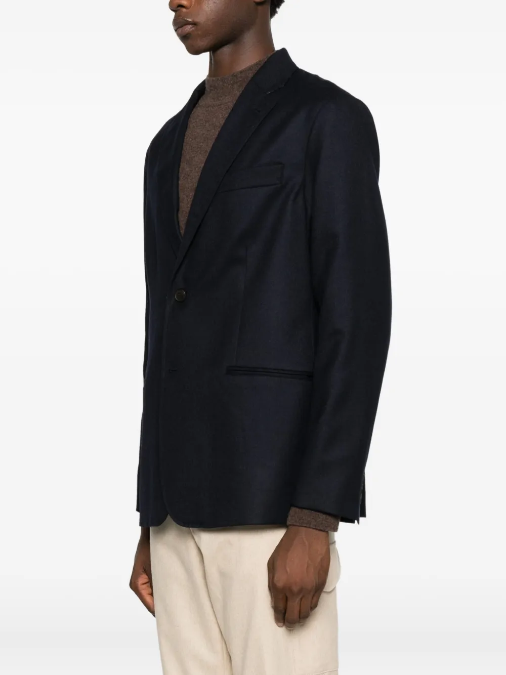Emporio Armani Blazer met enkele rij knopen Blauw